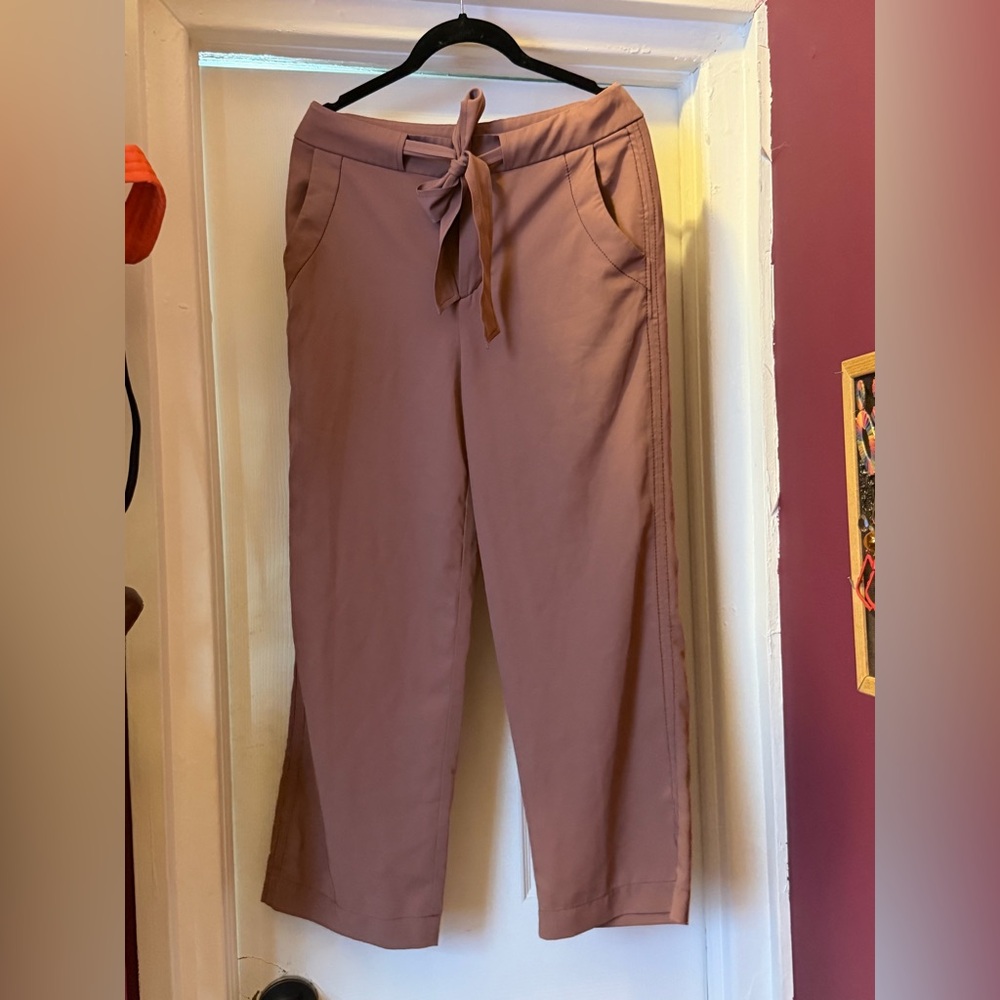 BDG Dusty Pink Tie-Waist Pants